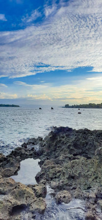 Very beautiful beach with rocks