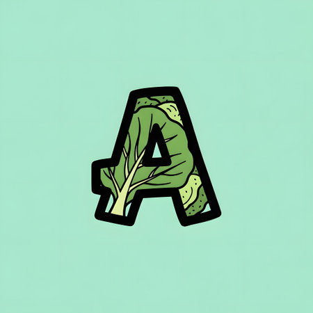 Letter A logo icon design with leaf green color. Suitable for organic and healthy food business.の素材