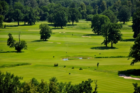 Gold course Hluboka nad Vltavou の写真素材