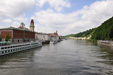 Passau, the riverのeditorial素材
