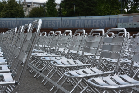 Film festival chairsのeditorial素材