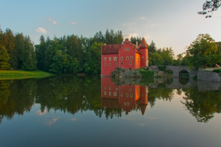 Fairy tale castle - Cervena Lhotaのeditorial素材