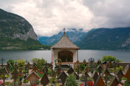 Hallstatt cemeteryの写真素材