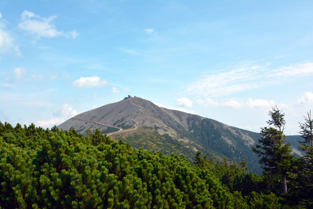 Snezka, the peakの写真素材