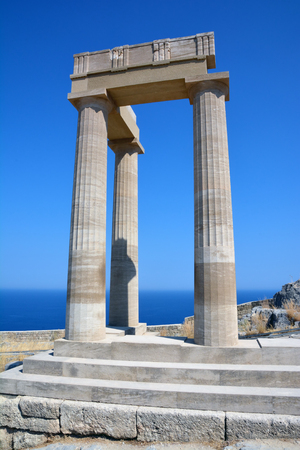 Ancient Lindos, Acropolisの写真素材