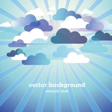 Abstract Cloud Background のイラスト素材