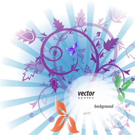 Beautiful floral flower vector designのイラスト素材