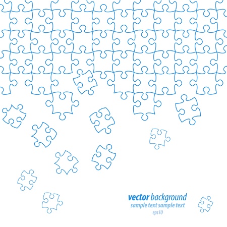 Puzzle pieces vector designのイラスト素材
