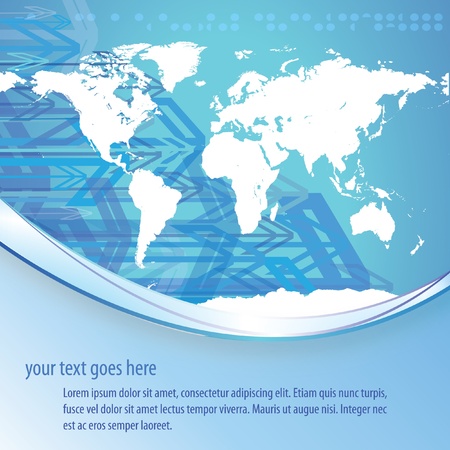 Abstract arrows background with earthのイラスト素材