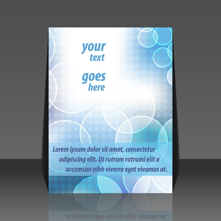 Abstract bubble vector flyer designのイラスト素材