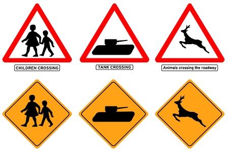 Traffic signs simbols icons setのイラスト素材