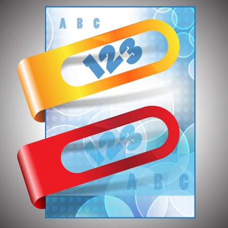 Abstract bubble flyer design with stickerのイラスト素材