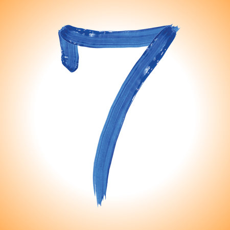 Numbers - painted vector design