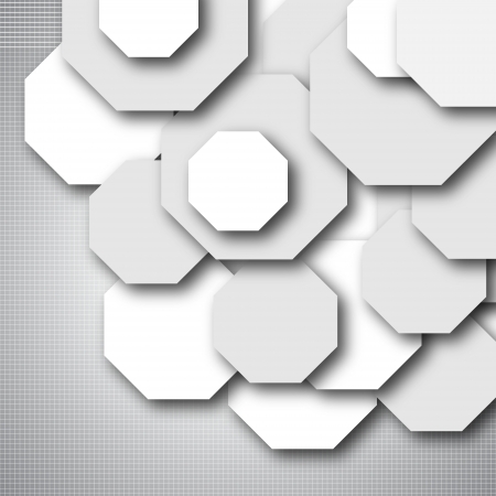Octagon empty background - blank quadrat vector designのイラスト素材