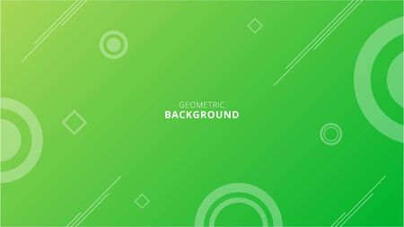 Green Gradient Design geometric shape background. Vector Illustrationのイラスト素材
