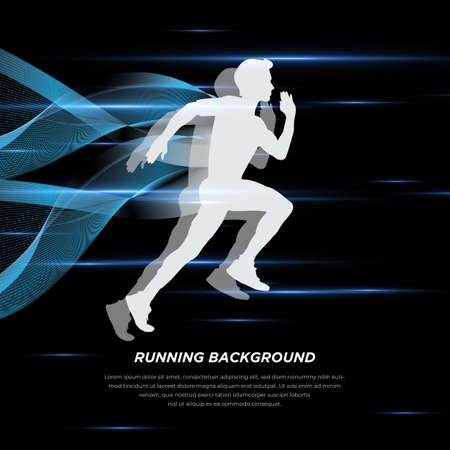 Modern running sports background glow lights and flash vector
のイラスト素材