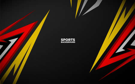 Incredible Sports Background with Lines and Shape. Abstract Backgroundのイラスト素材