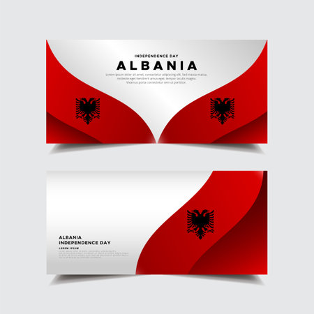 Collection of Ukraina independence day design banner background.のイラスト素材