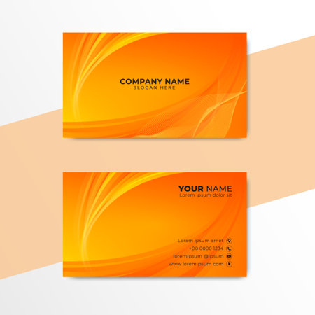 Stylish Business Card Design vector. Creative Business Card Templateのイラスト素材