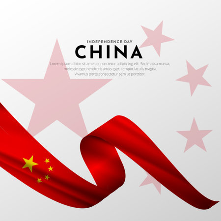 Happy Spain Independence day background with wavy flag vector. Spain Unity day design vectorのイラスト素材