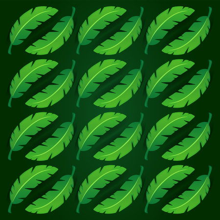 Banana leaf pattern design vector. Abstract leaf texture pattern design template vectorのイラスト素材