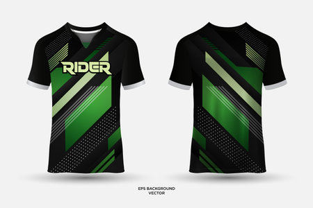 Rider t shirt sport design vector. Abstract soccer jerseys design vector.のイラスト素材