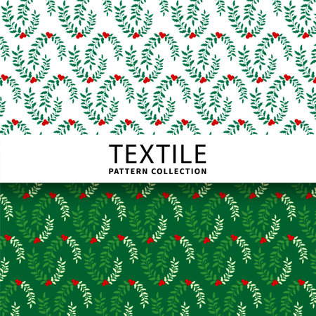 Floral textile pattern design vector. Unique and abstract Fabric textile pattern design template vectorのイラスト素材