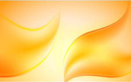 Orange Abstract Vector Background. Wave Background. Vector Illustrationのイラスト素材