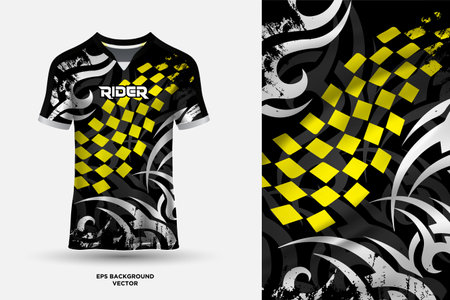 Modern mockup jersey design template vectorのイラスト素材