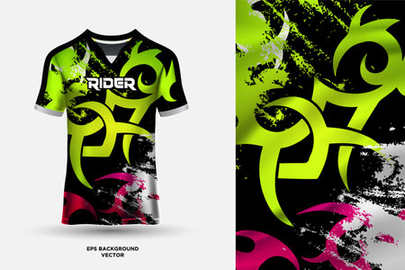 New modern sports jersey design background vectorのイラスト素材