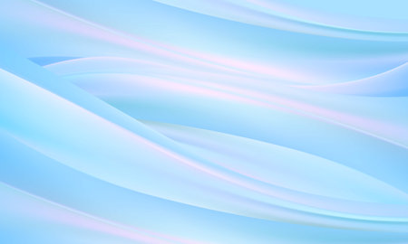 Blue Wavy Background Vector. Smooth curve blue wavy background.  Abstract blue wavy business style backgroundのイラスト素材