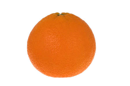 Fresh orange on white backgroundの写真素材