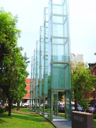 Jewish Glass Holocaust Memorial, Bostonのeditorial素材