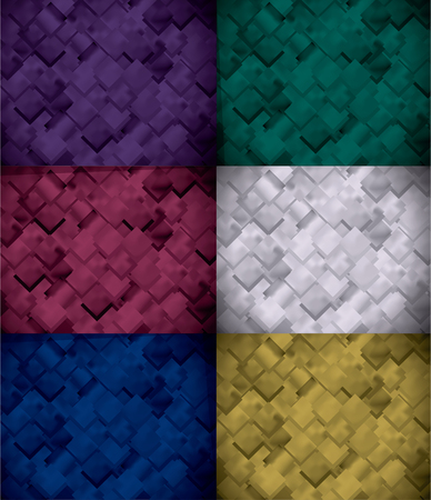Abstract pattern of geometric shapes. Colorful gradient mosaic backdropのイラスト素材