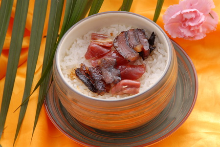 Chinese restaurant dishes - steamed riceの写真素材