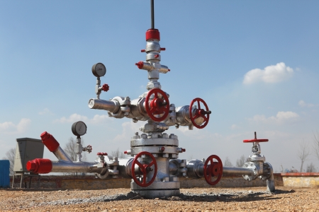 production wellhead の写真素材