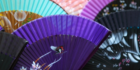 Folding fanの写真素材