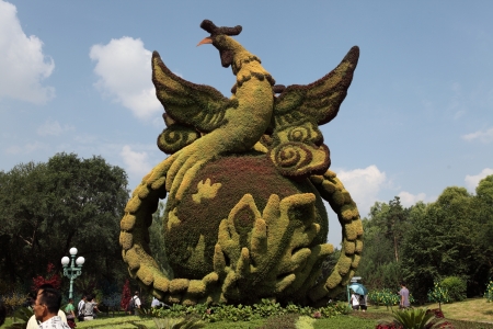 Garden decoration in form of  Phoenixのeditorial素材