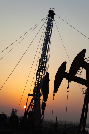 Oil pumps  Oil industry equipment  の写真素材