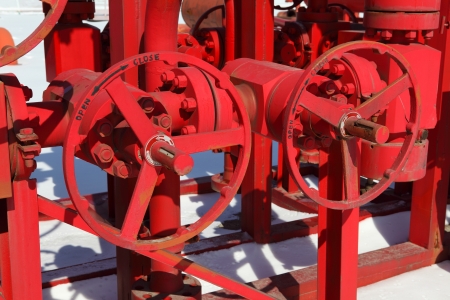 Red valves の写真素材