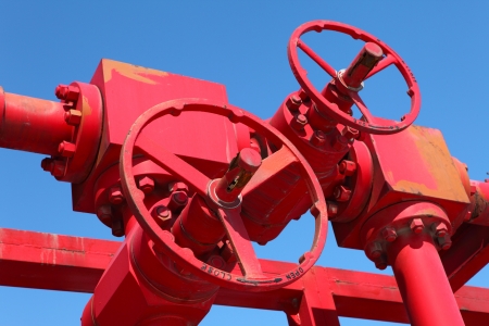 Red valves の写真素材