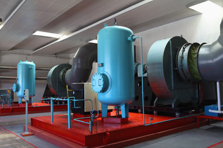 industrial machine in a factoryのeditorial素材