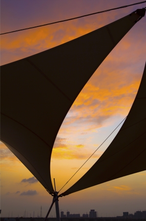 Canvas roof の写真素材