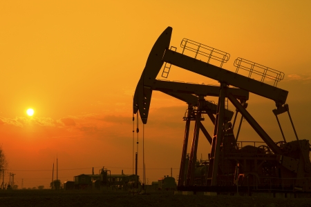 Oil pumps  Oil industry equipment  の写真素材