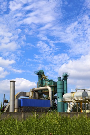 Concrete mixing towerの写真素材