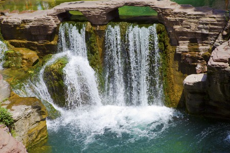 beautiful waterfallの写真素材