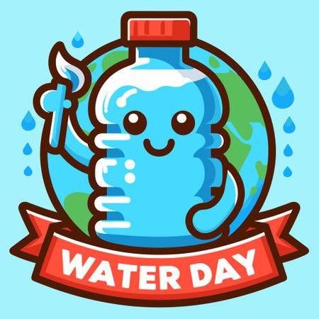 World Water Day Vector Illustration for your graphic and web design.のイラスト素材