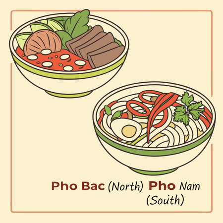 Japanese noodle soup in a bowl. Vector illustration in flat styleのイラスト素材