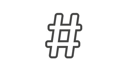 Hashtag symbol icon vector illustration for social media marketing and trending topics online design...
