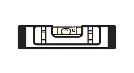 Spirit level tool for construction and diy projects ensuring accurate leveling and alignment...